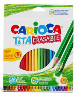 Carioca Tita pastelky 24ks smazatelné