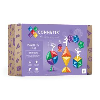 Connetix - Magnetická stavebnice duhové tvary - 36 dílů