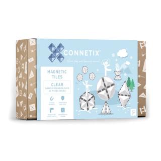 Connetix - Magnetická stavebnice - průhledné tvary 24 dílků