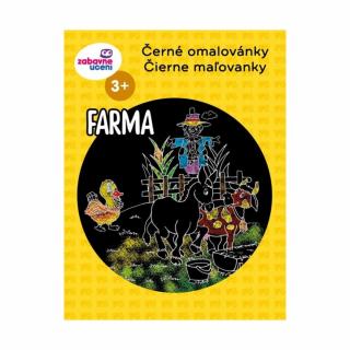 Ditipo - A4 - Černé omalovánky - Farma