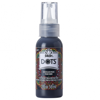 FolkArt DOTS různé barvy 59 ml Folk art dots: Black magic