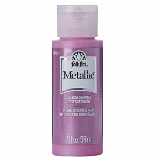 FolkArt - metalická akrylová barva 59 ml různé odstíny Barva: Rose Shimmer