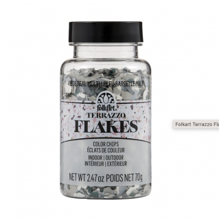 Folkart Terrazzo Flakes Teal-Multi 70g