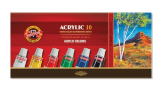 KOH-I-NOOR akrylové barvy 16 ml x 10 ks