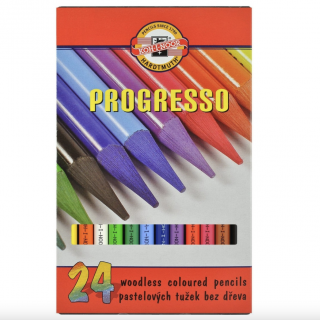 Koh-i-noor pastelky PROGRESSO dlouhé 8758/24