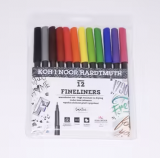 Koh-i-noor souprava popisovačů fine liner 7021 12kusů