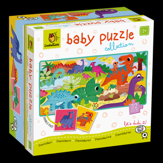 Ludattica - Oboustranné puzzle pro nejmenší Dinosauři - baby puzzle