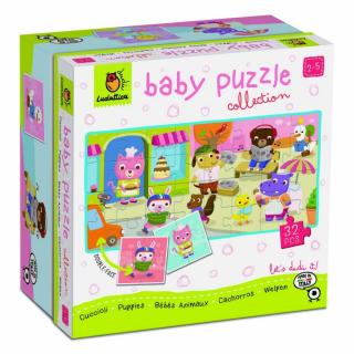 Ludattica - Oboustranné puzzle pro nejmenší Mláďátka - baby puzzle