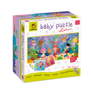 Ludattica - Oboustranné puzzle pro nejmenší Sirény - baby puzzle