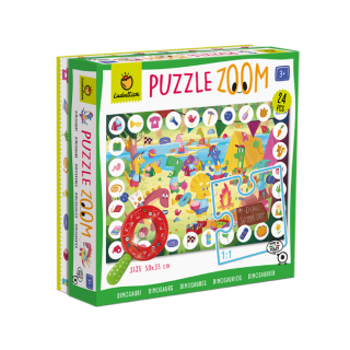 Ludattica  - ZOOM Puzzle s lupou - Dinosauři