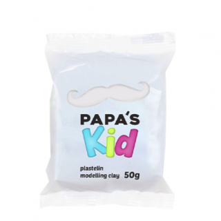 Papas clay modelovací hmota 50 g bílá