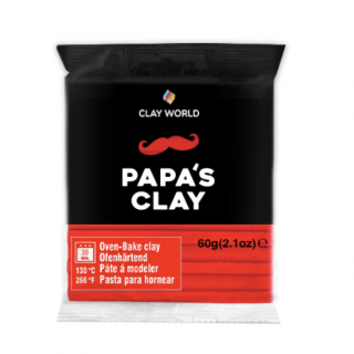 Papas Clay Polymerová hmota 60 g red