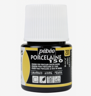 Pebeo Porcelaine 150 (45 ml) Barvy Pebeo: 201 Tabulově černá