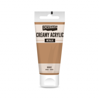 Pentart - akrylové barvy KRÉMOVÉ METALICKÉ 60 ml Barvy Pentart: bronz