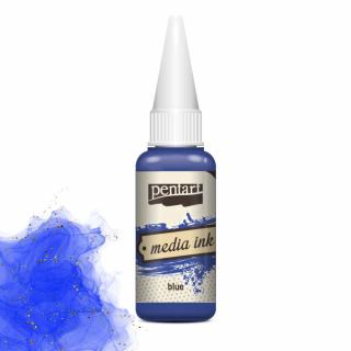 Pentart alkoholový inkoust Media Ink 20 ml Barvy Pentart: modrá