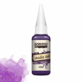 Pentart alkoholový inkoust Media Ink 20 ml Barvy Pentart: violet