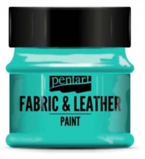 Pentart  - barva na kůži a textil 50ml Barvy Pentart: Tyrkysově modrá