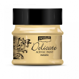 Pentart Delicate Metallic akrylová barva 50 ml Barvy Pentart: Gold