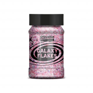 Pentart Galaxy Flakes 15 g Barvy Pentart: Eris pink