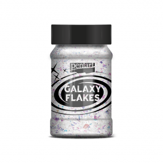 Pentart Galaxy Flakes 15 g Barvy Pentart: Jupiter White