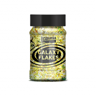 Pentart Galaxy Flakes 15 g Barvy Pentart: Pluto yellow