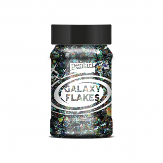 Pentart Galaxy Flakes 15 g Barvy Pentart: Saturn green