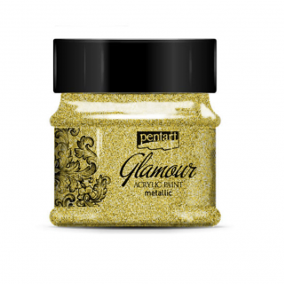 Pentart Glamour Metallic akrylová barva 50 ml Barvy Pentart: Rich gold