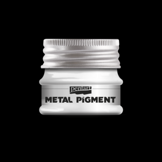 Pentart metalický pigmentový prášek 8g Metal pigment Barvy Pentart: stříbrná