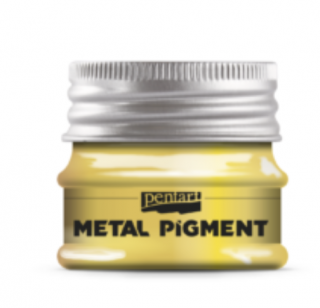 Pentart metalický pigmentový prášek 8g Metal pigment Barvy Pentart: zlato