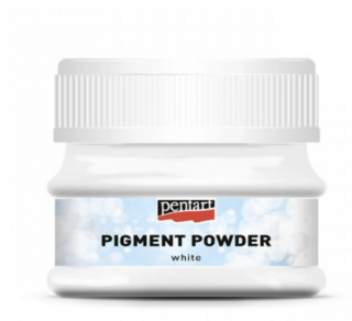 Pentart Pigment Powder - pigmentový prášek 12g Barva: Bílá