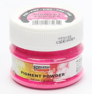 Pentart Pigment Powder - pigmentový prášek 12g Barva: neon růžová