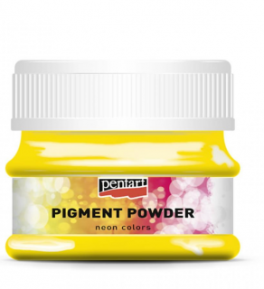 Pentart Pigment Powder - pigmentový prášek 12g Barva: neon žlutá