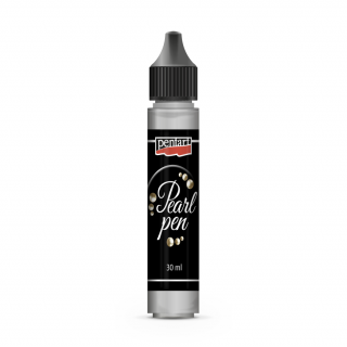 Pentart - tekuté perly 30 ml Barvy Pentart: stříbrná