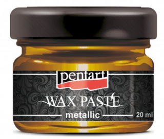 Pentart - vosková pasta Metallic 20ml Barva: medová zlatá