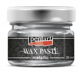 Pentart - vosková pasta Metallic 20ml Barva: Stříbrná