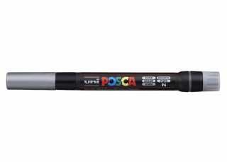 POSCA akrylový popisovač Brush PCF-350 Barva: Stříbrná