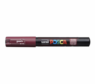 POSCA akrylový popisovač PC-1M, 0,7-1 mm Barva: Bordo