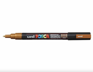 POSCA akrylový popisovač PC-3M, 0,9-1,3 mm Barva: Bronzový