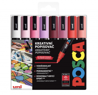 POSCA akrylový popisovač PC-5M Sada Love 8 ks