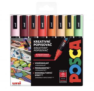 POSCA akrylový popisovač PC-5M Sada Summer 8 ks