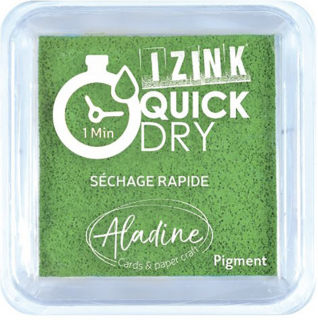 Razítkovací polštářek Aladine IZINK QUICK DRY - vert zelena