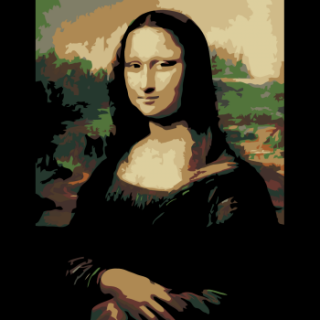 Rosa - Malování podle čísel Mona Lisa 35 x 45 cm