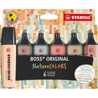 Stabilo Boss Original NaturColor 6ks zvýrazňovačů