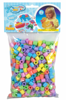 Zažehlovací korálky  - Hama - Maxi Pastel - 500 ks