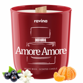 Ravina sojová svíčka - Amore Amore, 175g