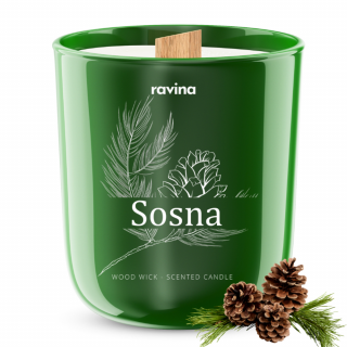 Ravina sojová svíčka - Borovice, 175g