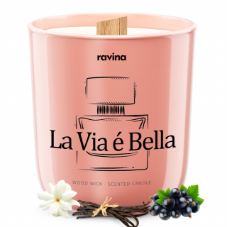 Ravina sojová svíčka - La Via é Bella, 175g