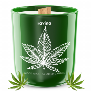 Ravina sojová svíčka - Marihuana, 175g