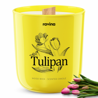 Ravina sojová svíčka - Tulipán, 175g