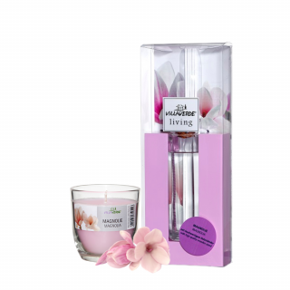 Villaverde sada svíčka 300g  a vonné tyčinky 120ml - Magnolie